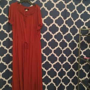 Maxi Dress with Slits at bottom